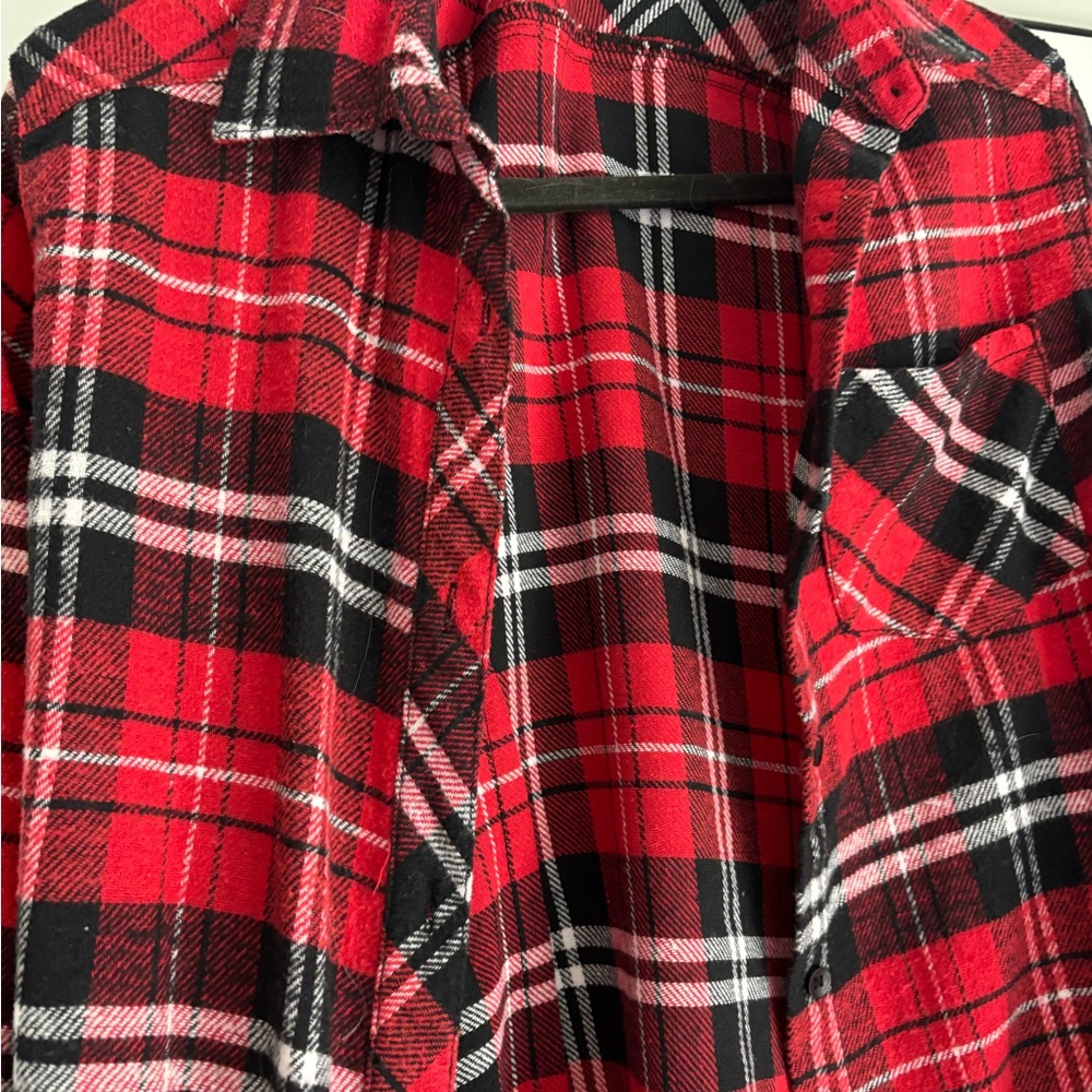 Red and Black Plaid Shirt
